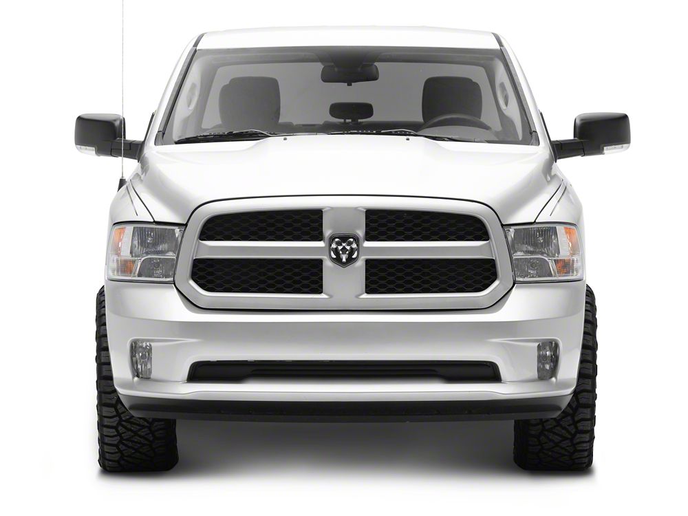 RedRock Powered Heated Manual Folding Mirror; Passenger Side; Black (13-18 RAM 1500)