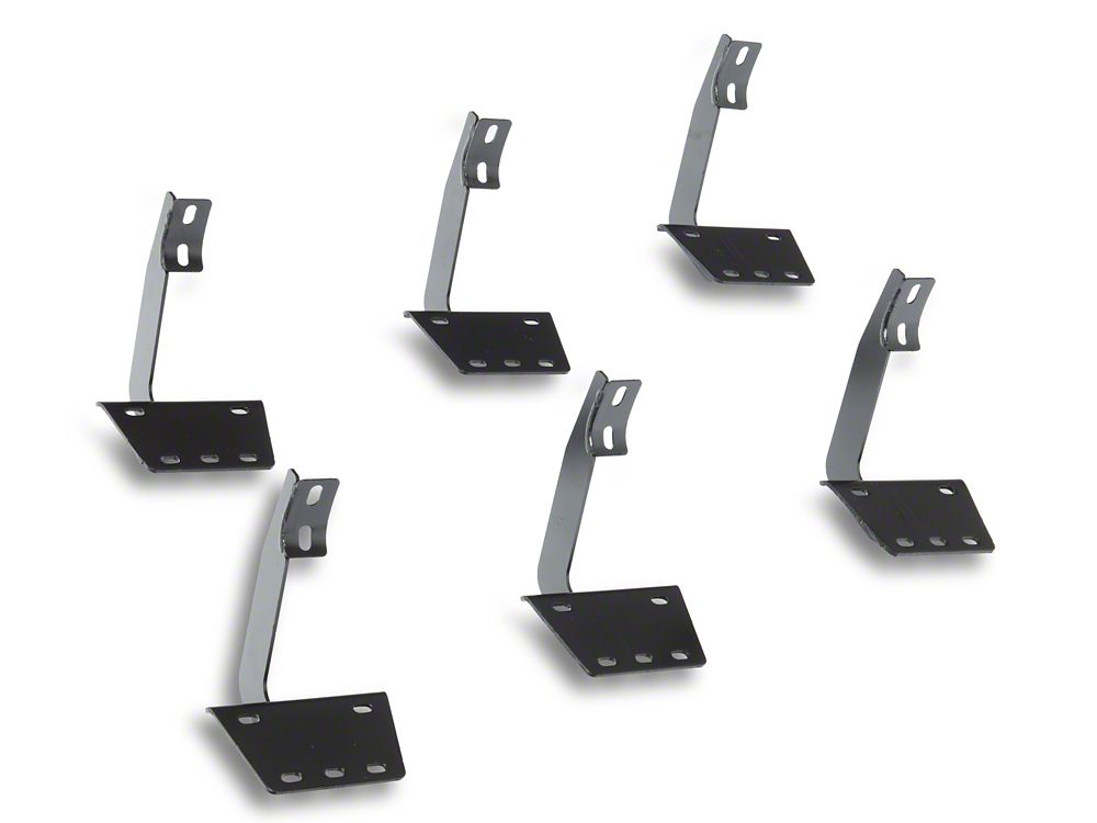 RedRock 5-Inch Oval Straight End Side Step Bars; Stainless Steel (19-25 RAM 1500 Quad Cab)