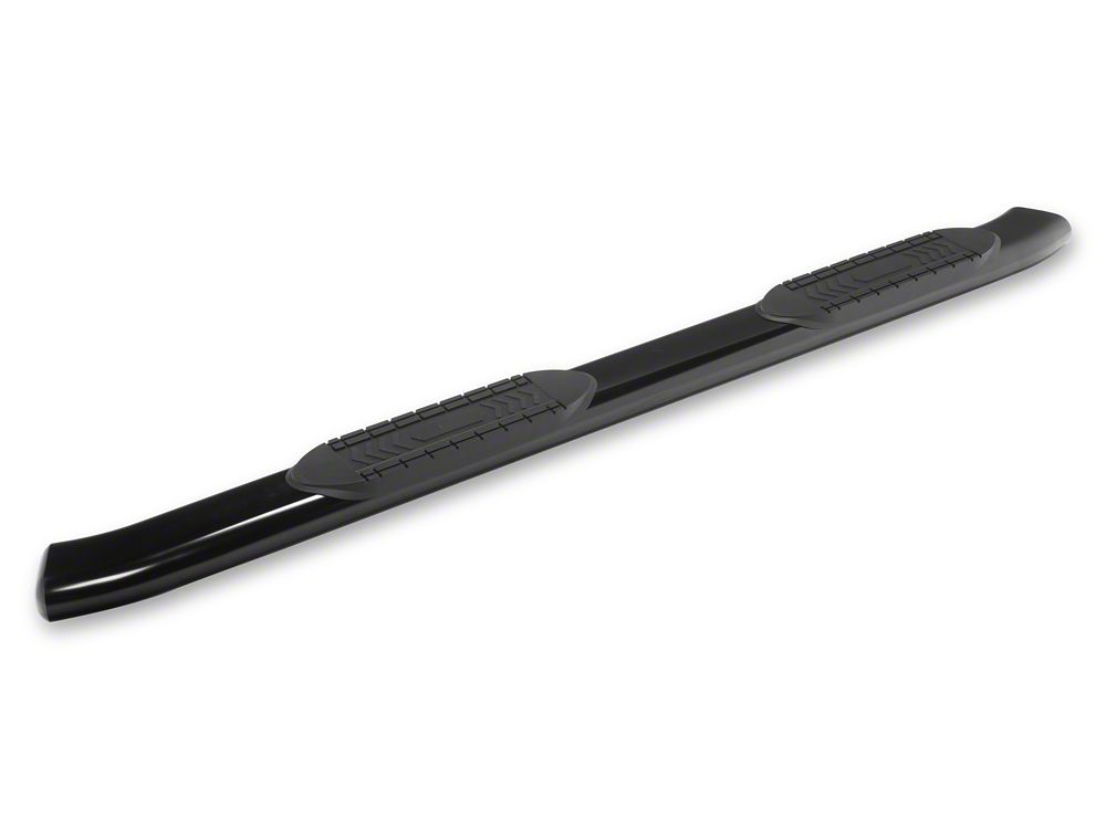 RedRock 6-Inch Oval Bent End Side Step Bars; Black (19-25 RAM 1500 Crew Cab)