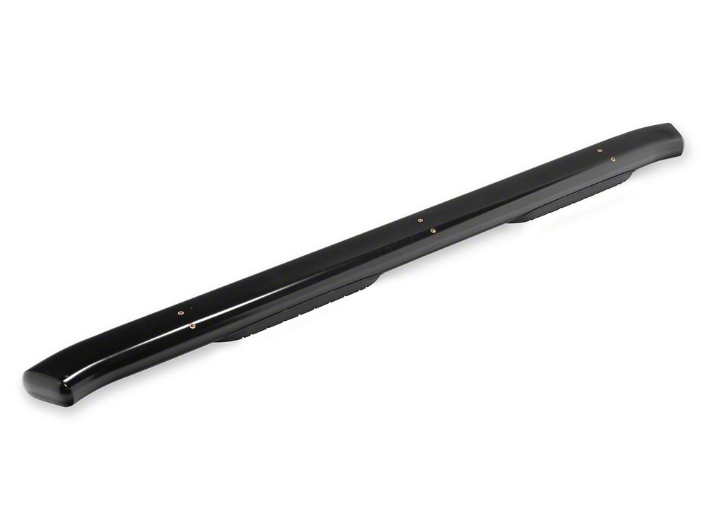 RedRock 6-Inch Oval Bent End Side Step Bars; Black (19-25 RAM 1500 Crew Cab)