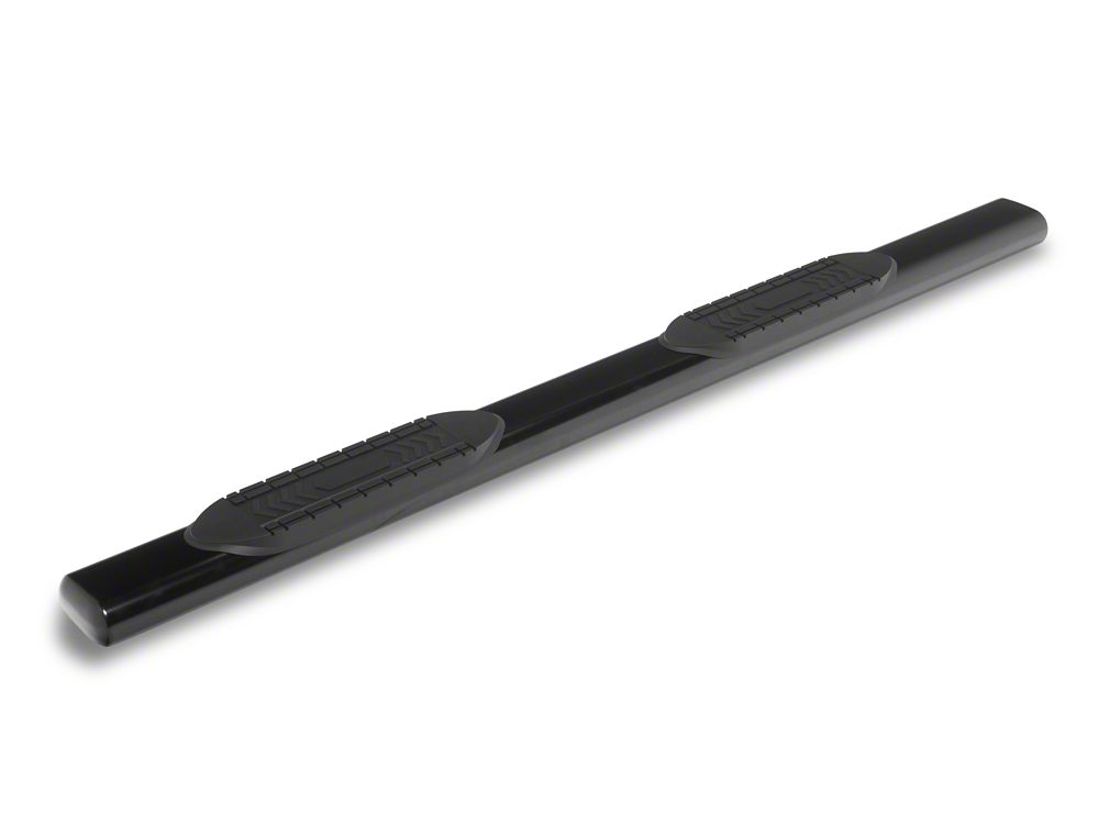 RedRock 6-Inch Oval Bent End Side Step Bars; Black (19-25 RAM 1500 Crew Cab)