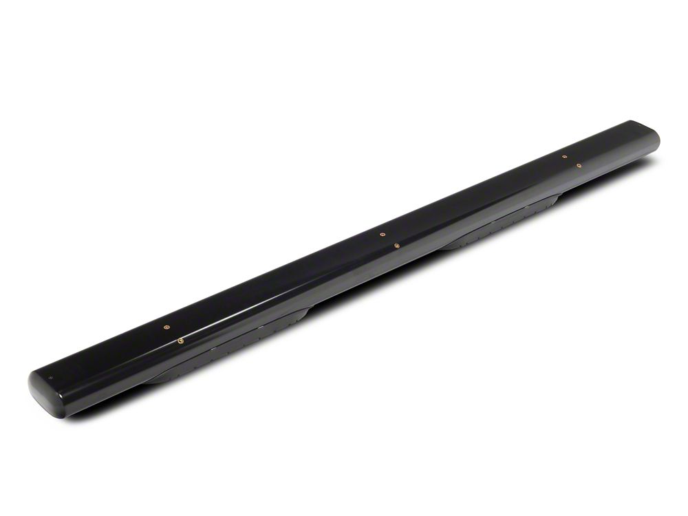 RedRock 6-Inch Oval Bent End Side Step Bars; Black (19-25 RAM 1500 Crew Cab)
