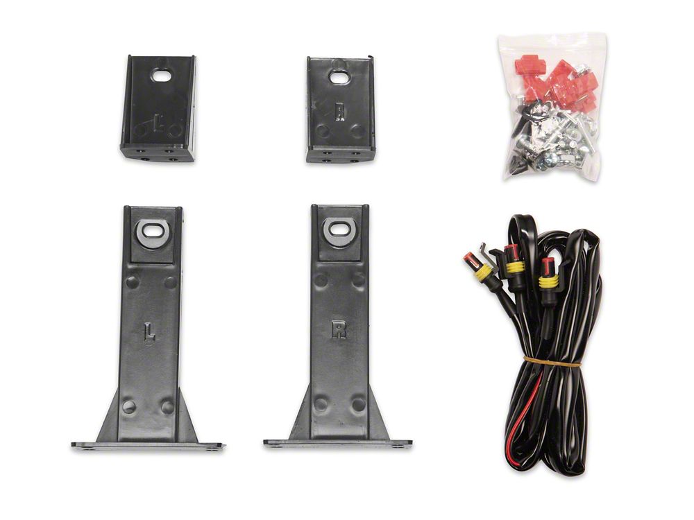 RedRock Armor Upper Replacement Grille with LED Off Road Lights and DRL (13-18 RAM 1500, Excluding Rebel)
