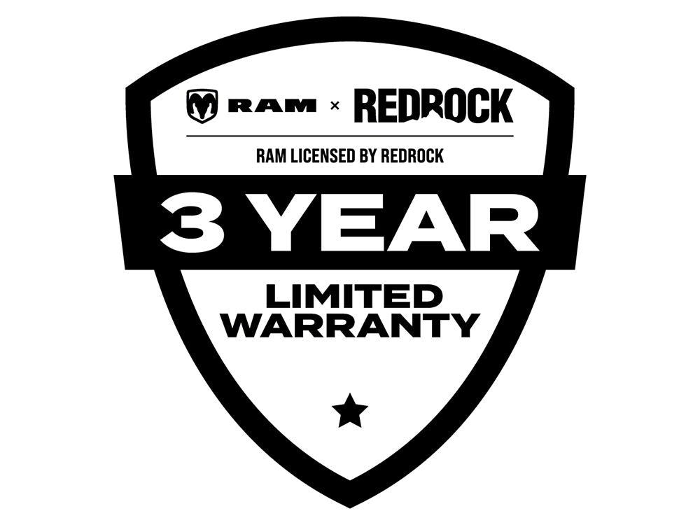 RAM Licensed by RedRock Hood Decal with RAM Logo; Blue (09-18 RAM 1500, Excluding Rebel)