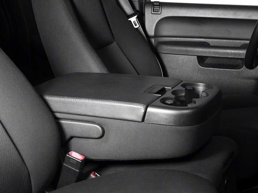 RedRock Alterum Series Center Console Top Lid; Black (07-13 Silverado 1500 w/ Bench Seat)