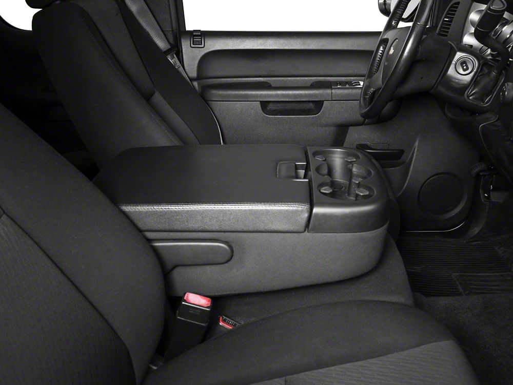 RedRock Alterum Series Center Console Top Lid; Black (07-13 Silverado 1500 w/ Bench Seat)