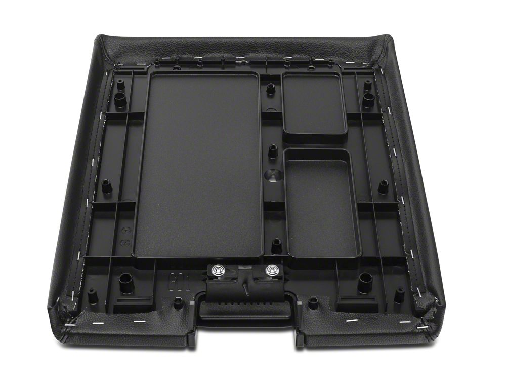 RedRock Alterum Series Center Console Top Lid; Black (07-13 Silverado 1500 w/ Bench Seat)