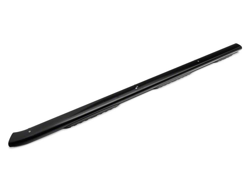 RedRock 5-Inch Oval Bent End Wheel to Wheel Side Step Bars; Black (07-13 Silverado 1500 Extended Cab w/ 6.50-Foot Standard Box, Crew Cab)