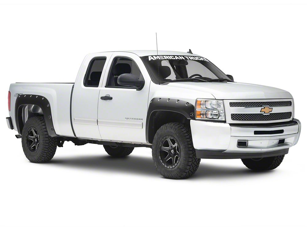 RedRock Pocket Style Fender Flares (07-13 Silverado 1500, Excluding Classic Models)