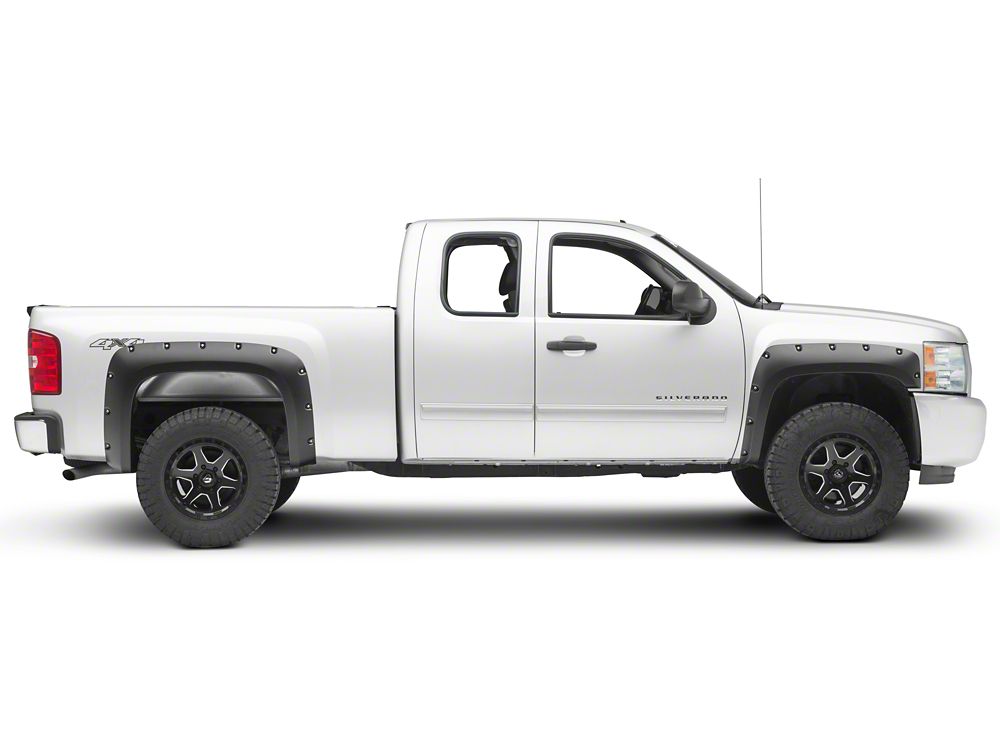 RedRock Pocket Style Fender Flares (07-13 Silverado 1500, Excluding Classic Models)