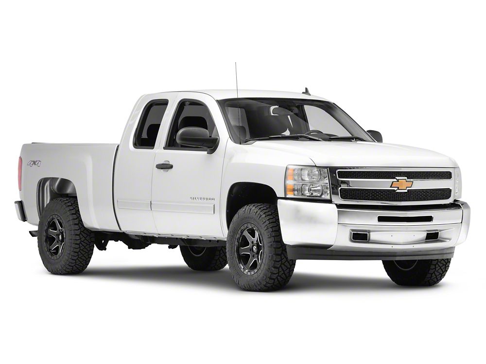 RedRock Upper Overlay Grille; Black (07-13 Silverado 1500)
