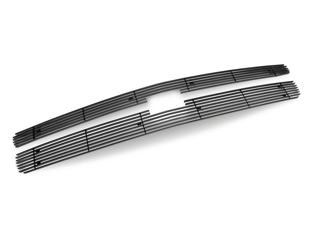 RedRock Upper Overlay Grille; Black (07-13 Silverado 1500)