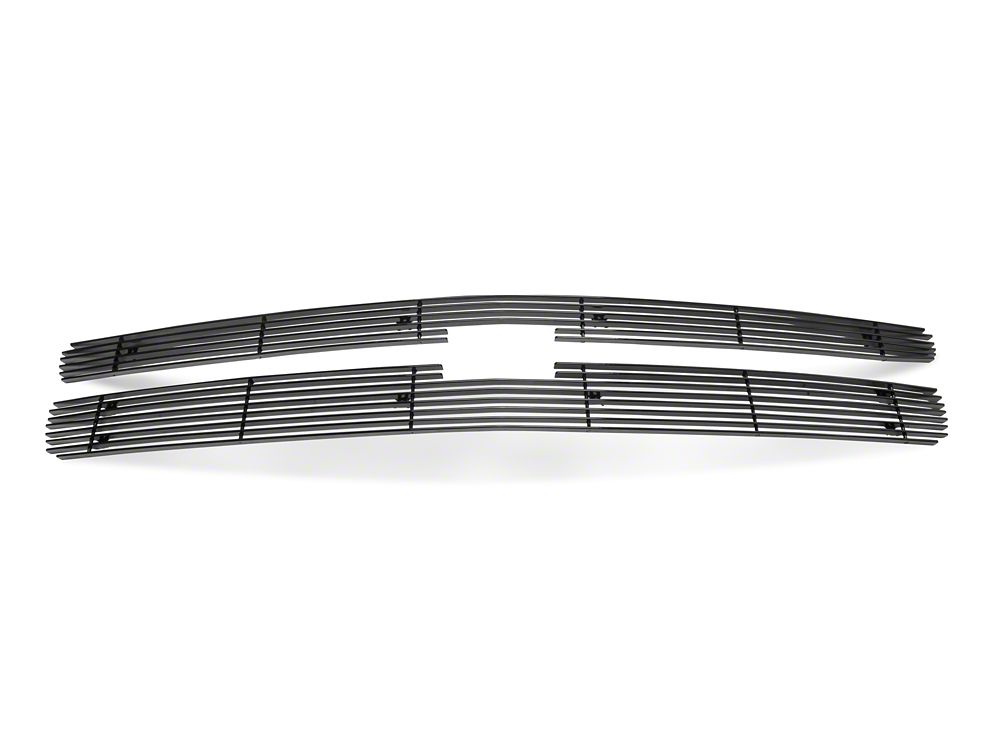 RedRock Upper Overlay Grille; Black (07-13 Silverado 1500)