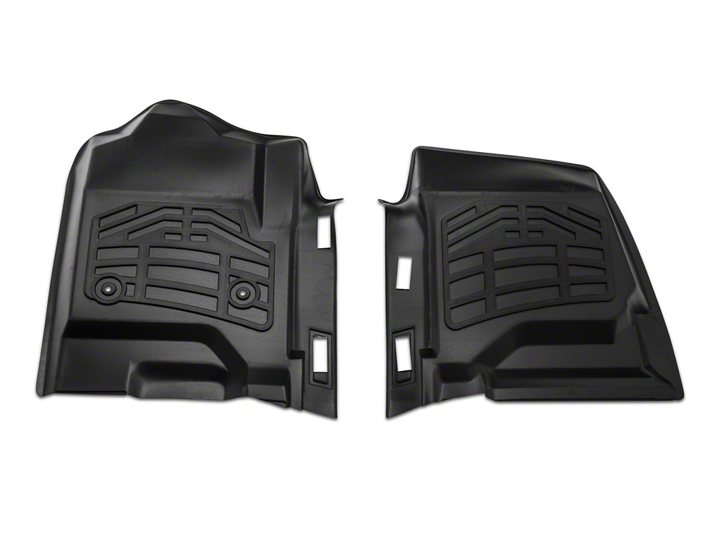 RedRock Sure-Fit Front Floor Liners; Black (14-18 Silverado 1500)