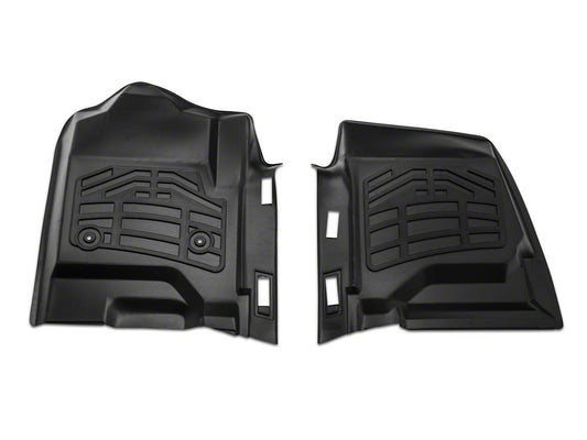 RedRock Sure-Fit Front and Second Row Floor Liners; Black (14-18 Sierra 1500 Crew Cab)