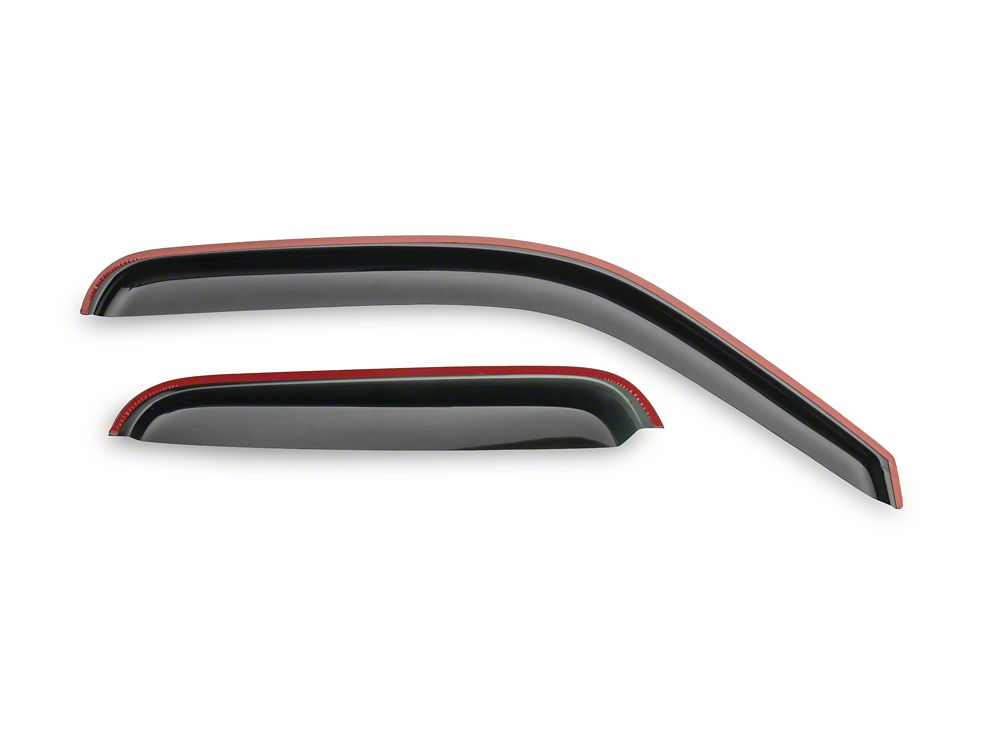 RedRock Window Deflectors; Front and Rear; Smoked (99-06 Silverado 1500 Extended Cab)