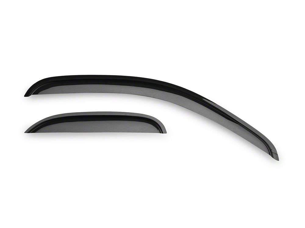 RedRock Window Deflectors; Front and Rear; Smoked (07-13 Silverado 1500 Extended Cab)