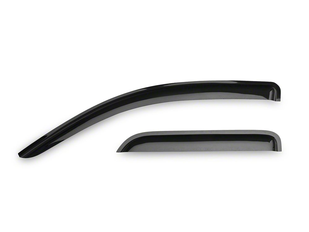 RedRock Window Deflectors; Front and Rear; Smoked (14-18 Silverado 1500 Double Cab)