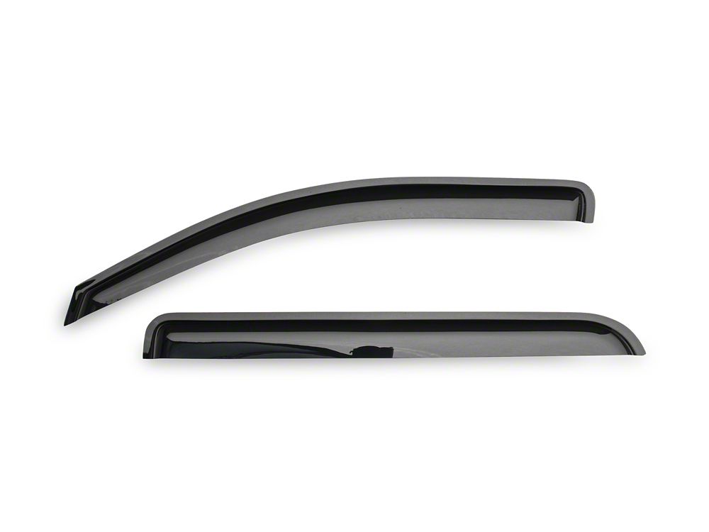 RedRock Window Deflectors; Front and Rear; Smoked (14-18 Silverado 1500 Crew Cab)