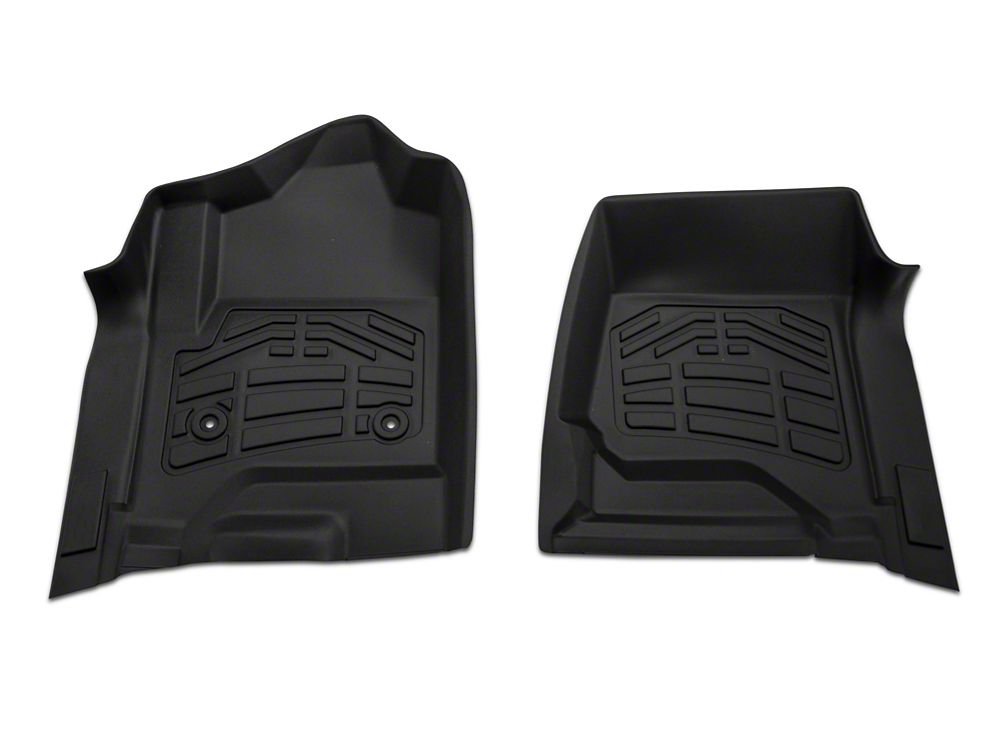 RedRock Sure-Fit Front and Second Row Floor Liners; Black (14-18 Silverado 1500 Crew Cab)