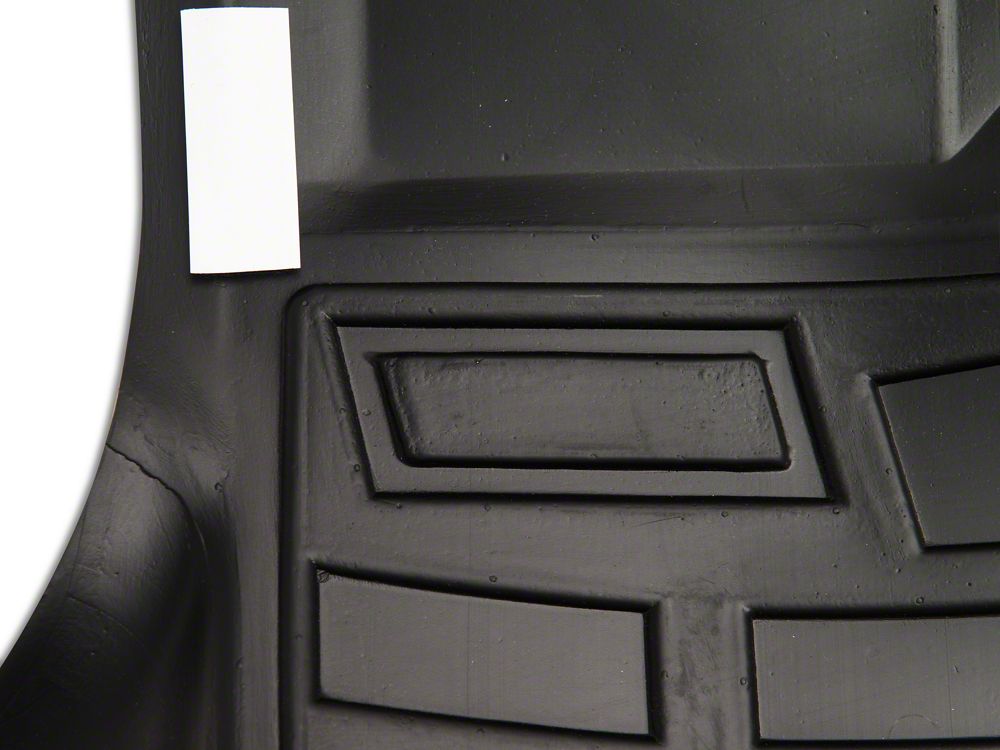 RedRock Sure-Fit Front and Second Row Floor Liners; Black (14-18 Silverado 1500 Double Cab)