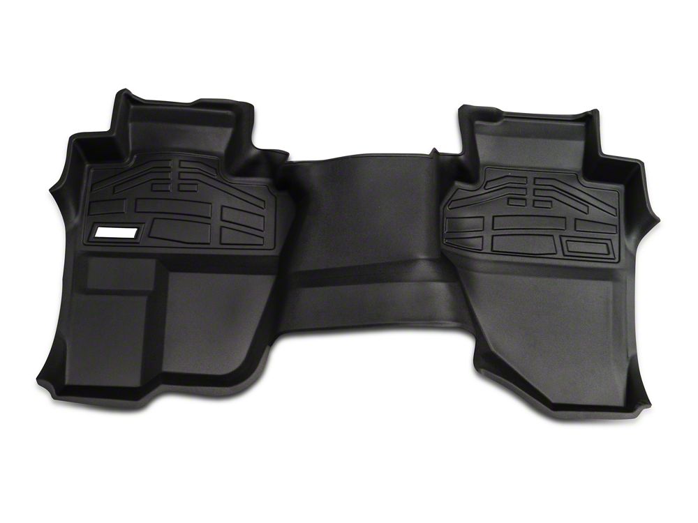 RedRock Sure-Fit Front and Second Row Floor Liners; Black (14-18 Silverado 1500 Double Cab)