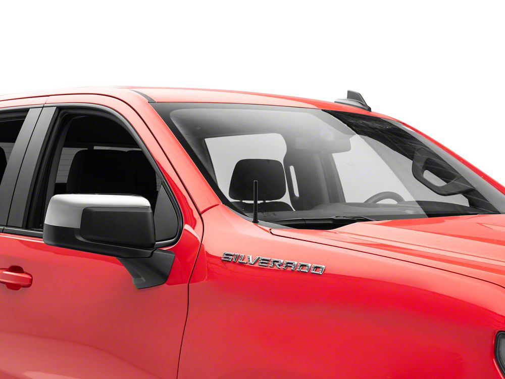RedRock Short Billet Black Antenna; 5-Inch (99-25 Silverado 1500)