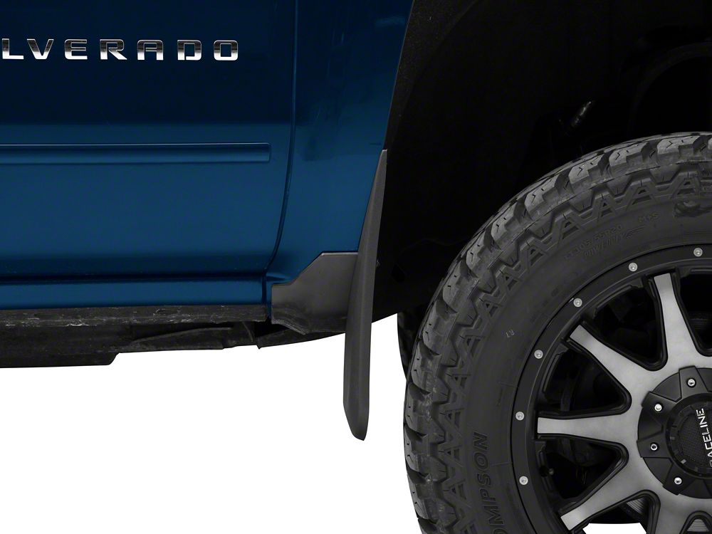 RedRock Mud Flaps; Front and Rear (14-18 Silverado 1500 w/o OE Fender Flares)