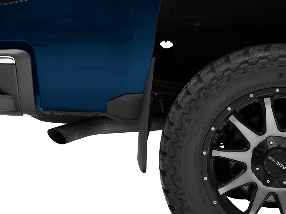 RedRock Mud Flaps; Front and Rear (14-18 Silverado 1500 w/o OE Fender Flares)