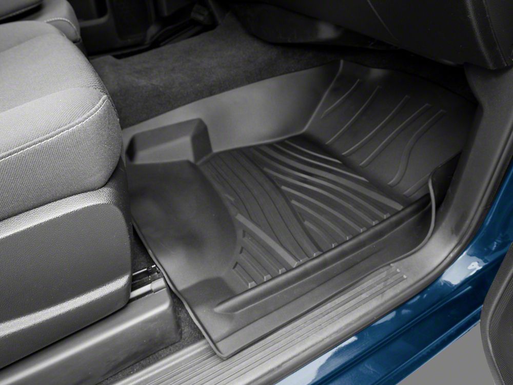 RedRock Molded Front Floor Liners; Black (14-18 Silverado 1500)