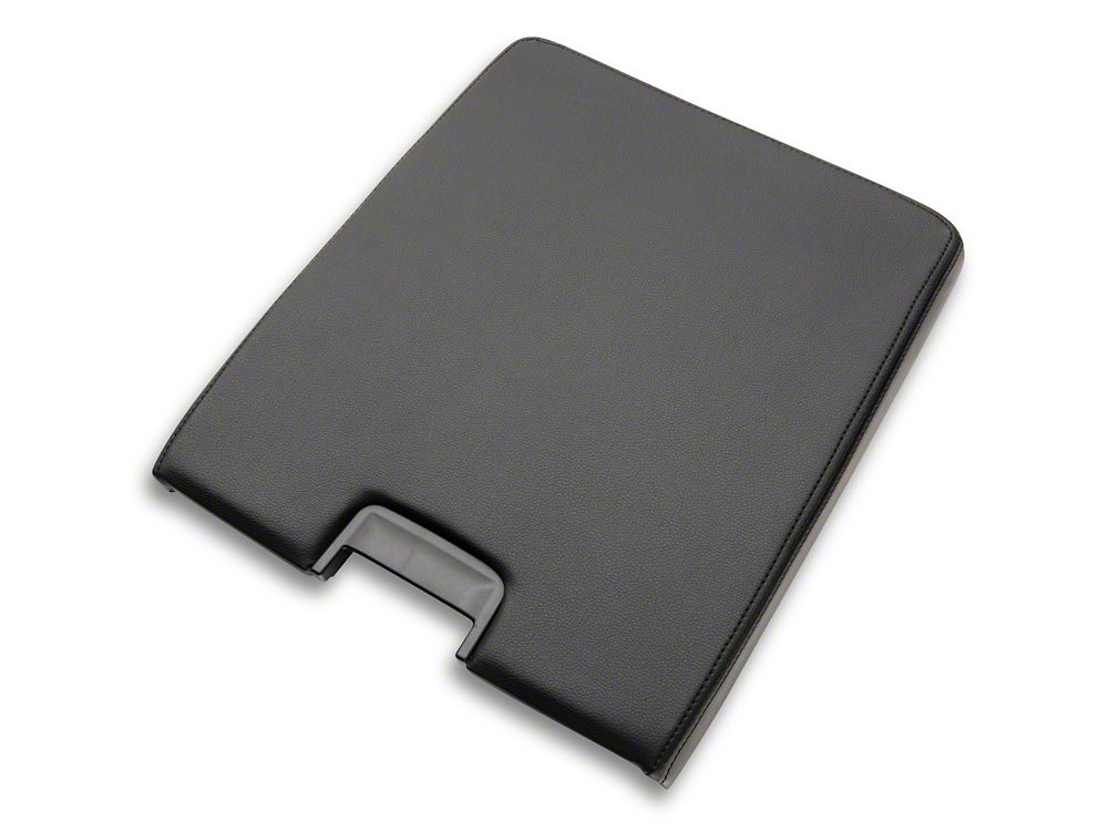 RedRock Replacement Leather Center Console Cover Only; Black (07-13 Silverado 1500)
