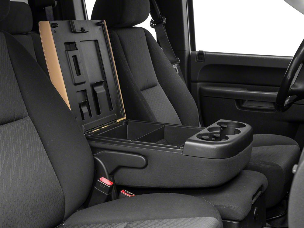 RedRock Replacement Leather Center Console Cover Only; Tan (07-13 Silverado 1500)