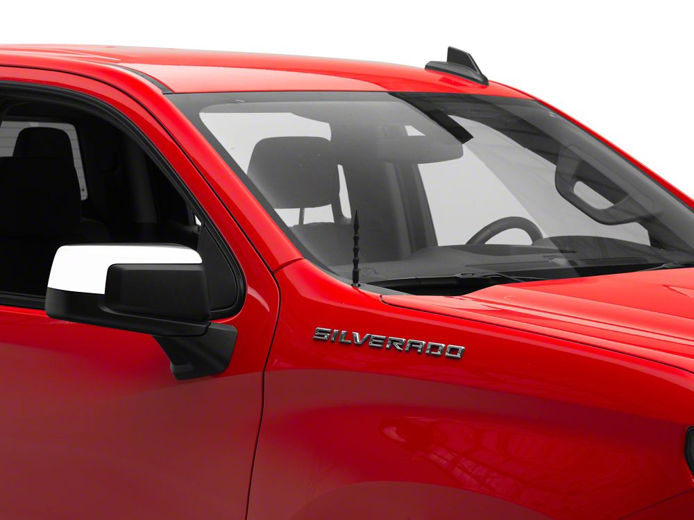 RedRock Billet Antenna; 6-Inch; Black (07-25 Silverado 1500)