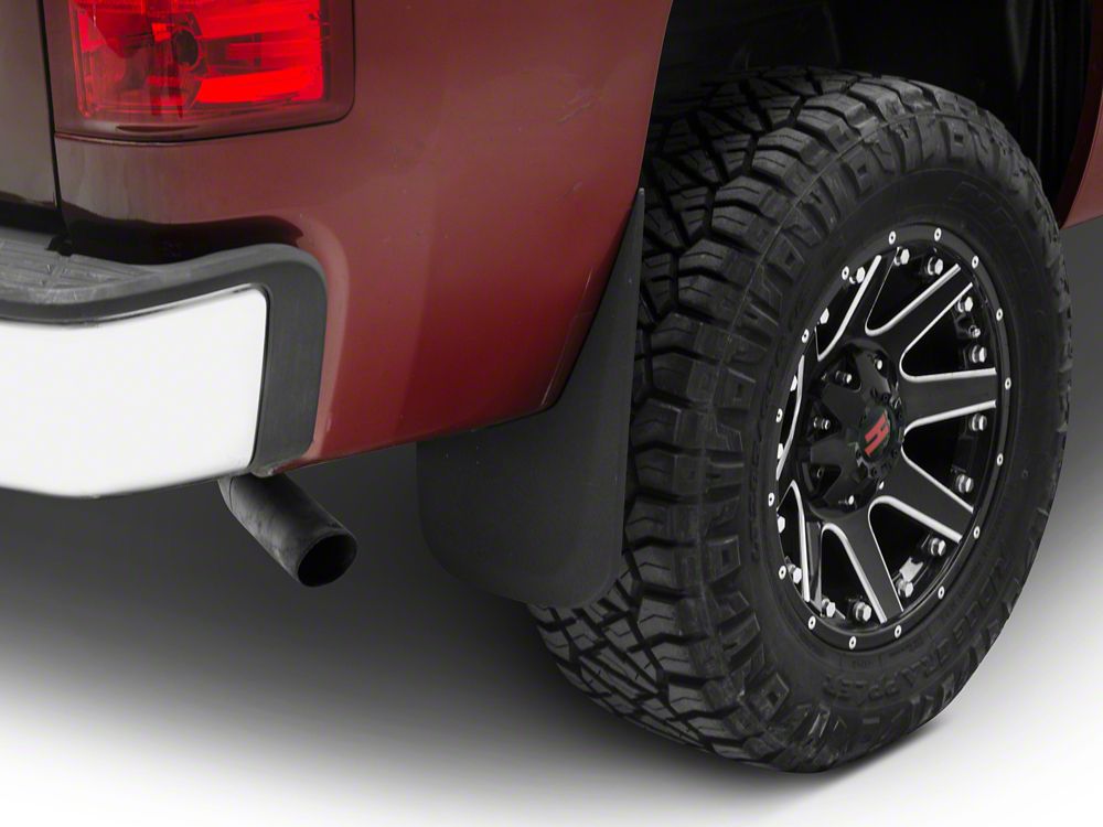 RedRock Molded Mud Guards; Front and Rear (07-13 Silverado 1500 w/o OE Fender Flares)