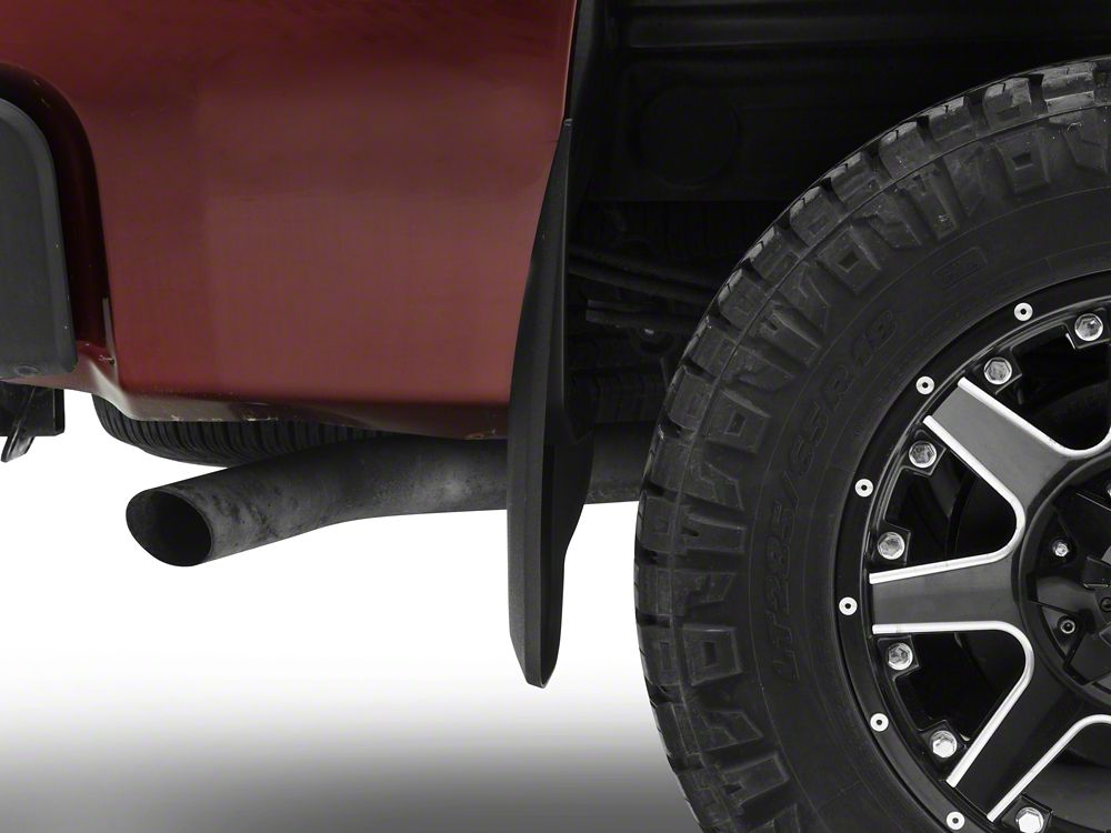 RedRock Molded Mud Guards; Front and Rear (07-13 Silverado 1500 w/o OE Fender Flares)