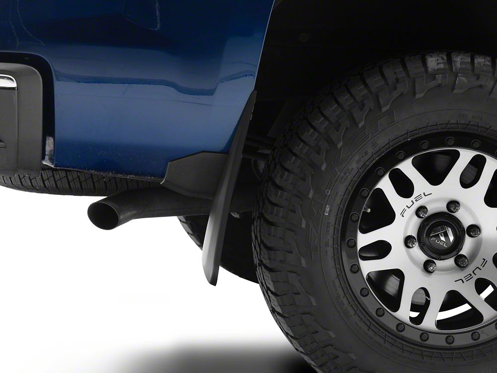 RedRock Molded Mud Guards; Front and Rear (14-18 Silverado 1500 w/o OE Fender Flares)
