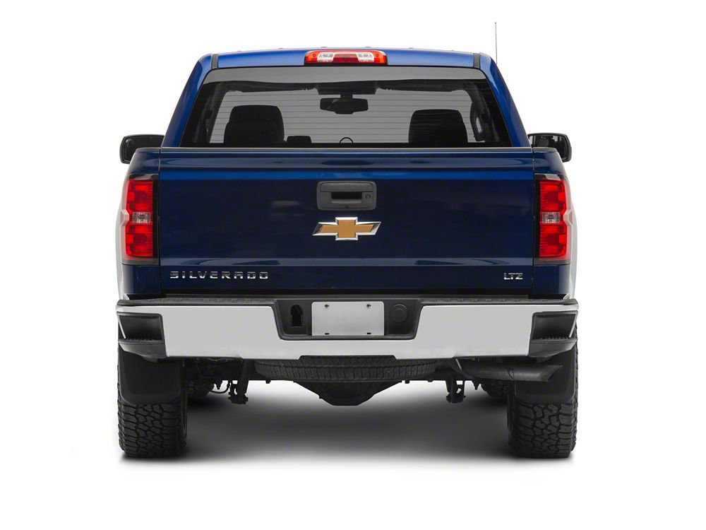 RedRock Molded Mud Guards; Front and Rear (14-18 Silverado 1500 w/o OE Fender Flares)
