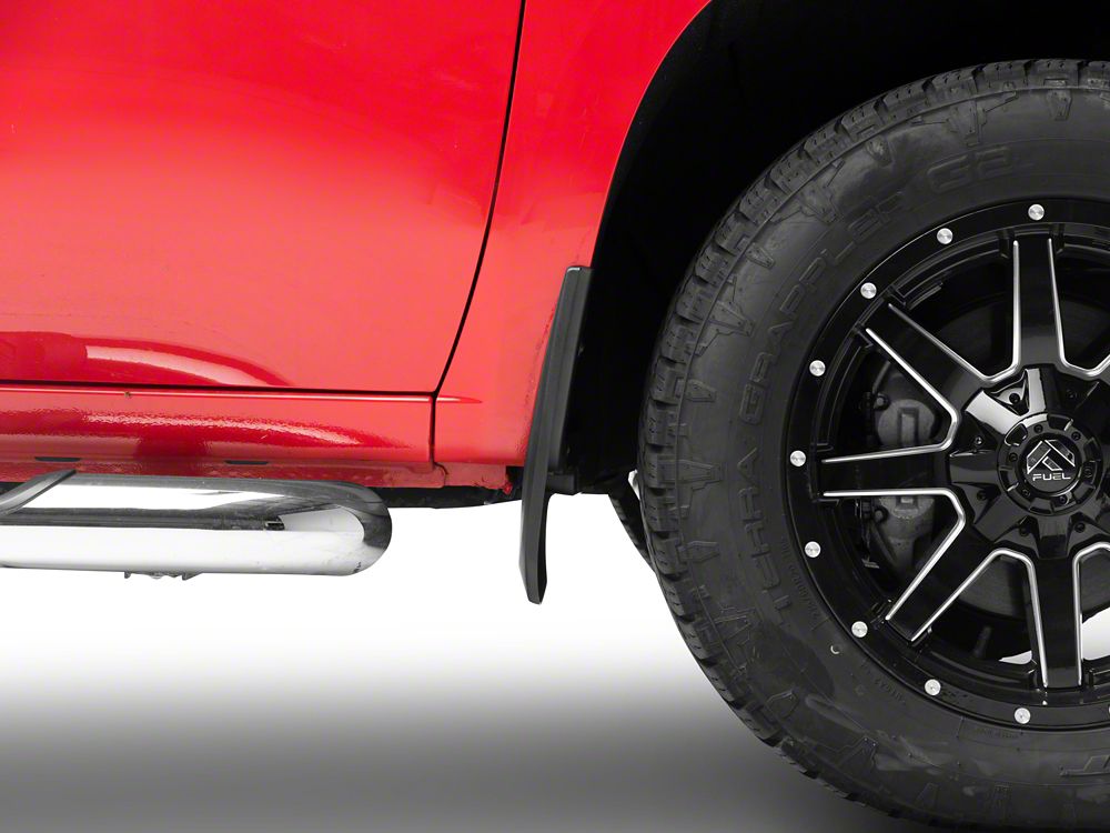 RedRock Molded Mud Guards; Front and Rear (19-25 Silverado 1500 w/o Factory Fender Flares)