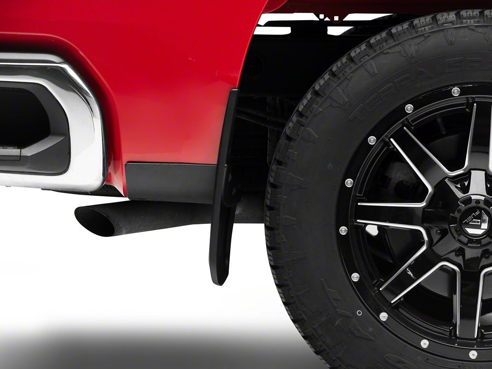 RedRock Molded Mud Guards; Front and Rear (19-25 Silverado 1500 w/o Factory Fender Flares)