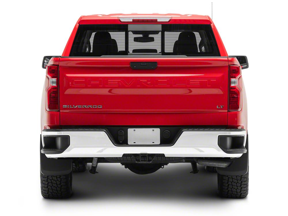 RedRock Molded Mud Guards; Front and Rear (19-25 Silverado 1500 w/o Factory Fender Flares)