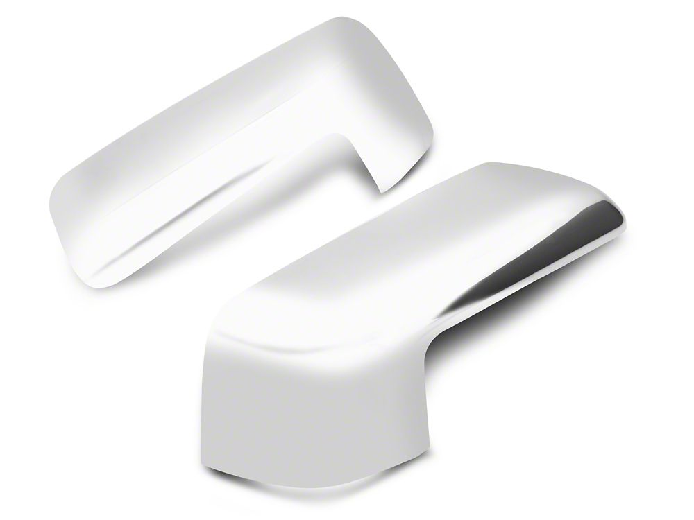 RedRock Standard Mirror Covers; Chrome (19-25 Silverado 1500)