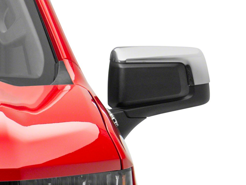 RedRock Standard Mirror Covers; Chrome (19-25 Silverado 1500)