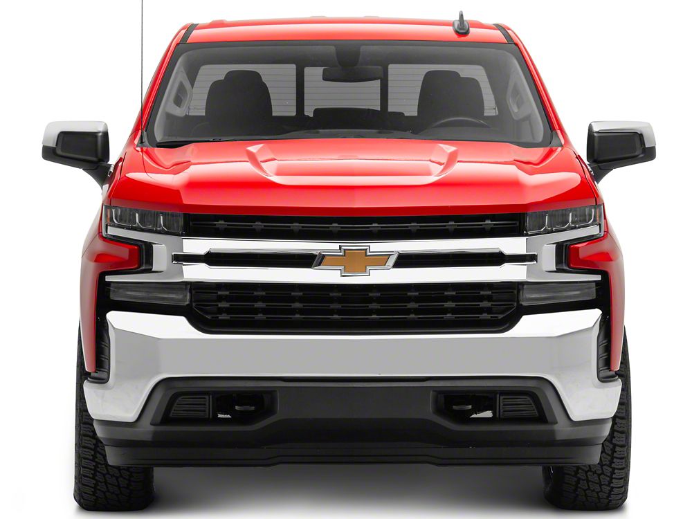 RedRock Standard Mirror Covers; Chrome (19-25 Silverado 1500)