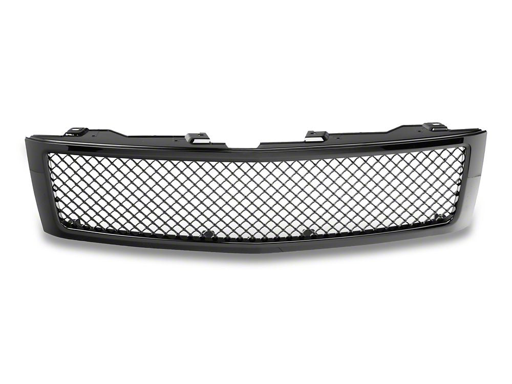 RedRock Mesh Upper Replacement Grille; Black (07-13 Silverado 1500)