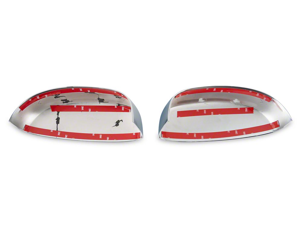 RedRock Mirror Covers; Chrome (07-13 Sierra 1500)