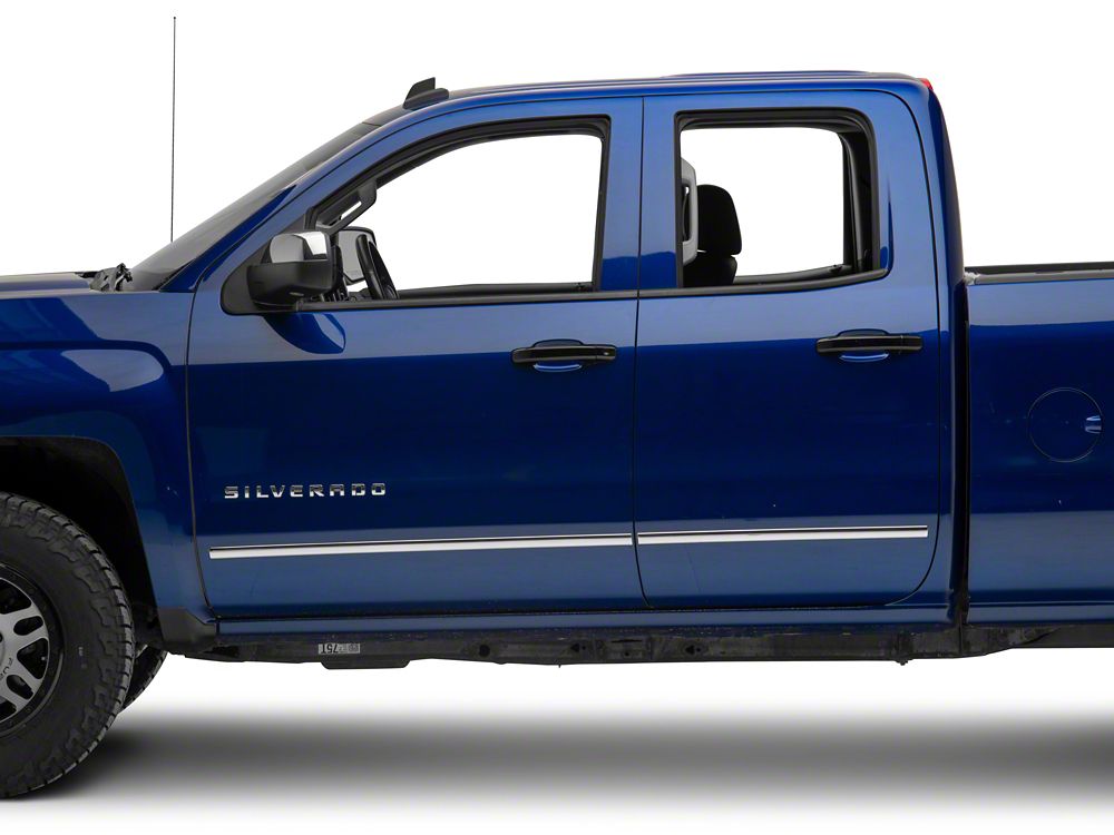 RedRock Door Handle Covers; Black (14-18 Silverado 1500 Crew Cab)