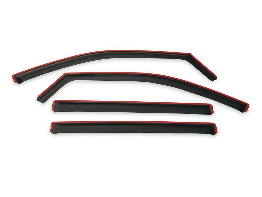 RedRock In-Channel Window Deflectors (19-25 Silverado 1500 Crew Cab)
