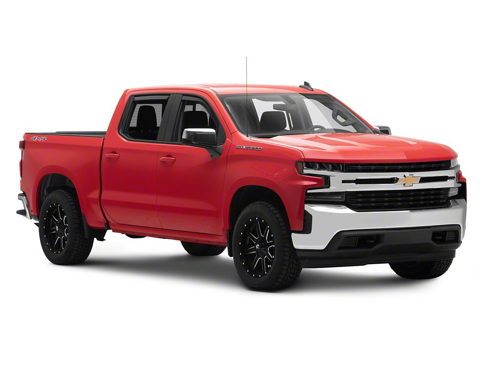 RedRock In-Channel Window Deflectors (19-25 Silverado 1500 Crew Cab)