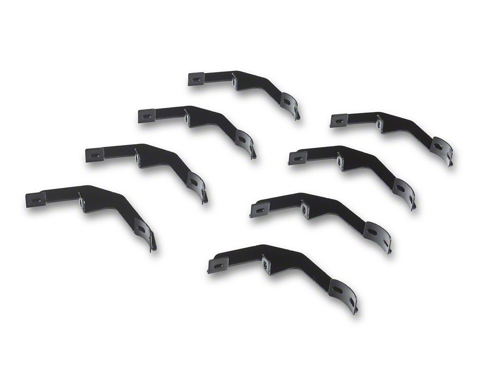 RedRock 4-Inch Oval Straight Side Step Bars; Stainless Steel (19-25 Silverado 1500 Crew Cab)