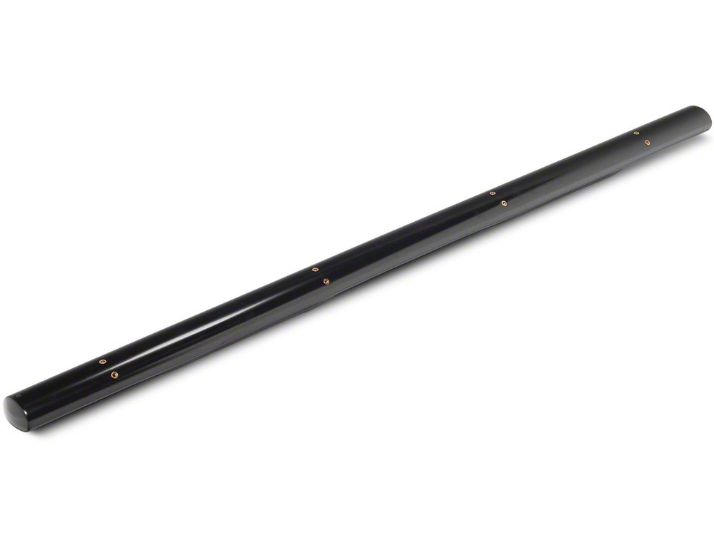 RedRock 4-Inch Oval Straight Side Step Bars; Black (19-25 Silverado 1500 Crew Cab)